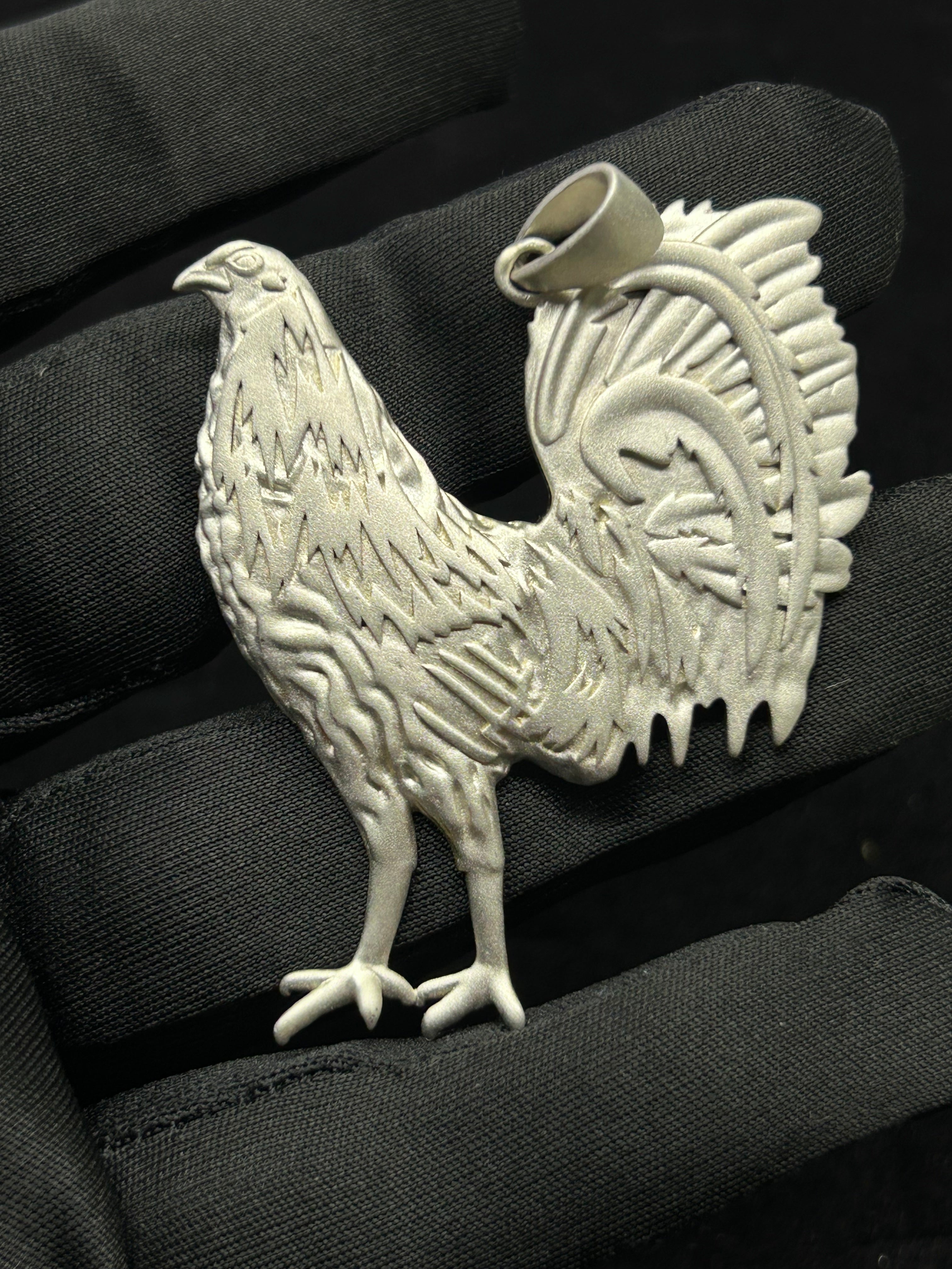 Matte Finish 2x2 inch Rooster