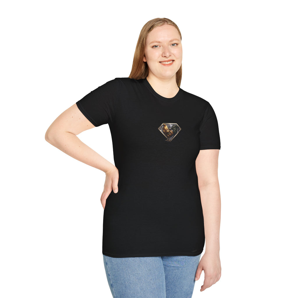 Los Dueños Del Palenque Diamond Fox Tee — Minimal Animal Graphic T‑Shirt