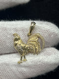 10k YG Rooster Pendant