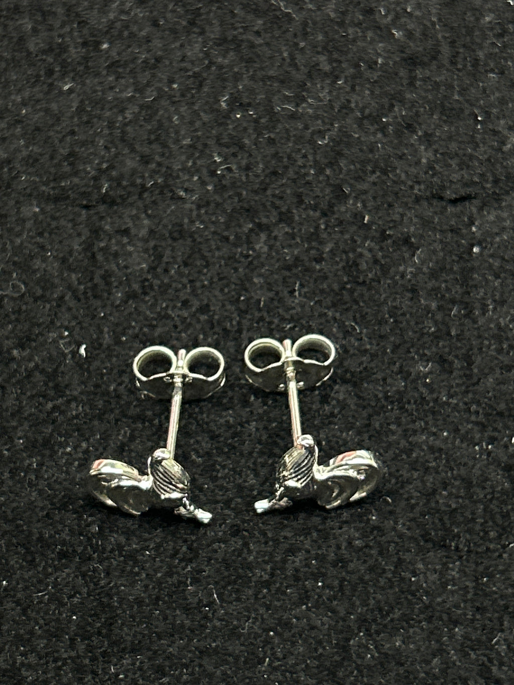 925 Rooster Stud Earrings