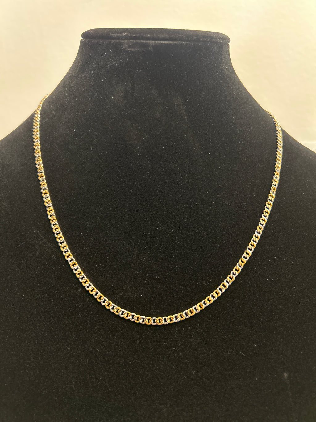 Two tone cuban chain