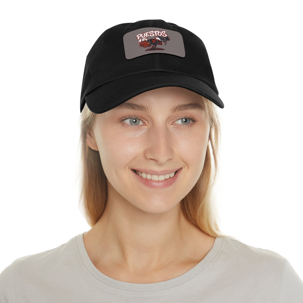 Puestos 15 Skull Graphic Hat with Leather Patch