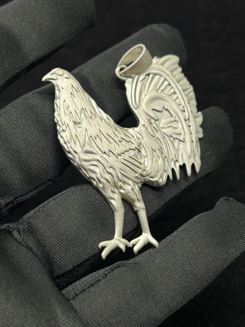 Matte Finish 2x2 inch Rooster