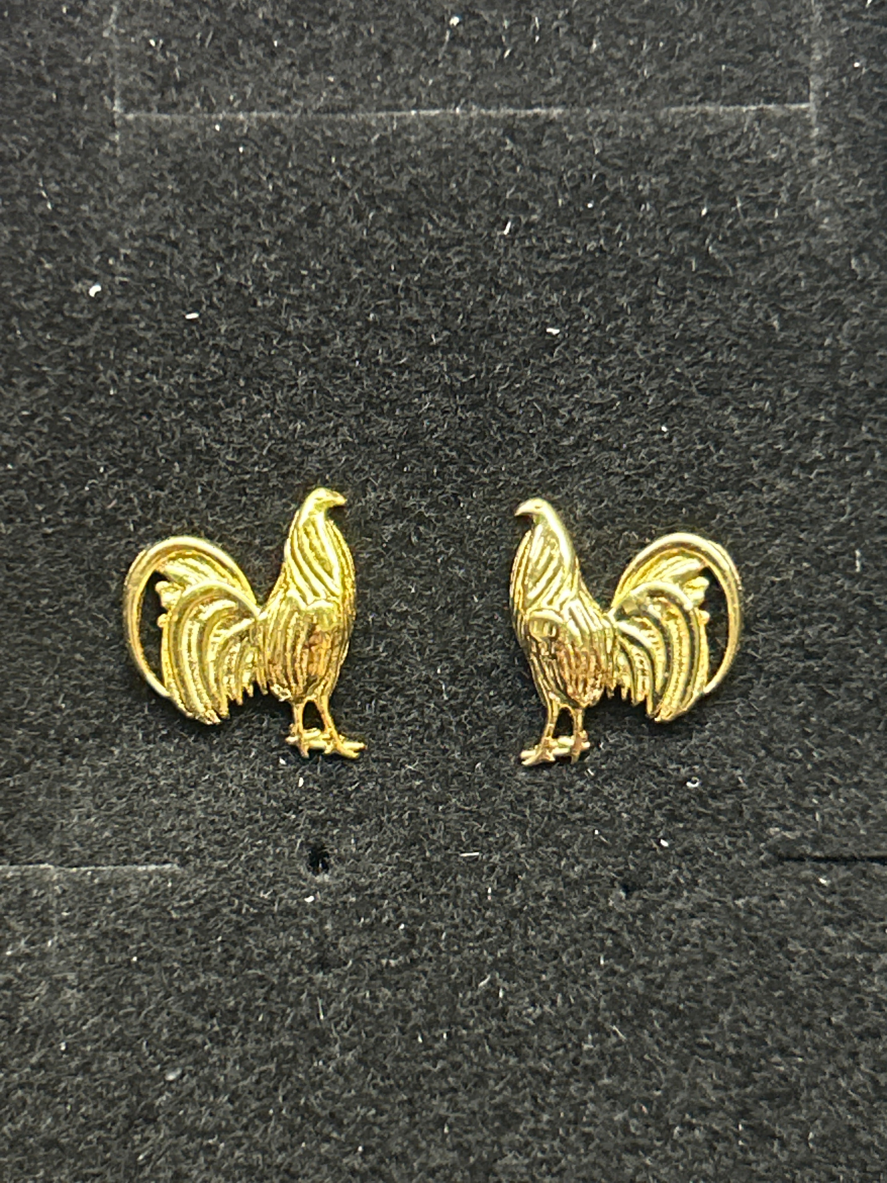 Rooster Stud Earrings
