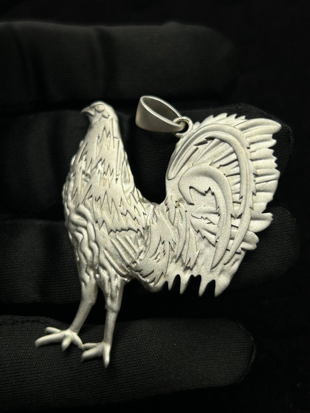 Matte Finish 2x2 inch Rooster