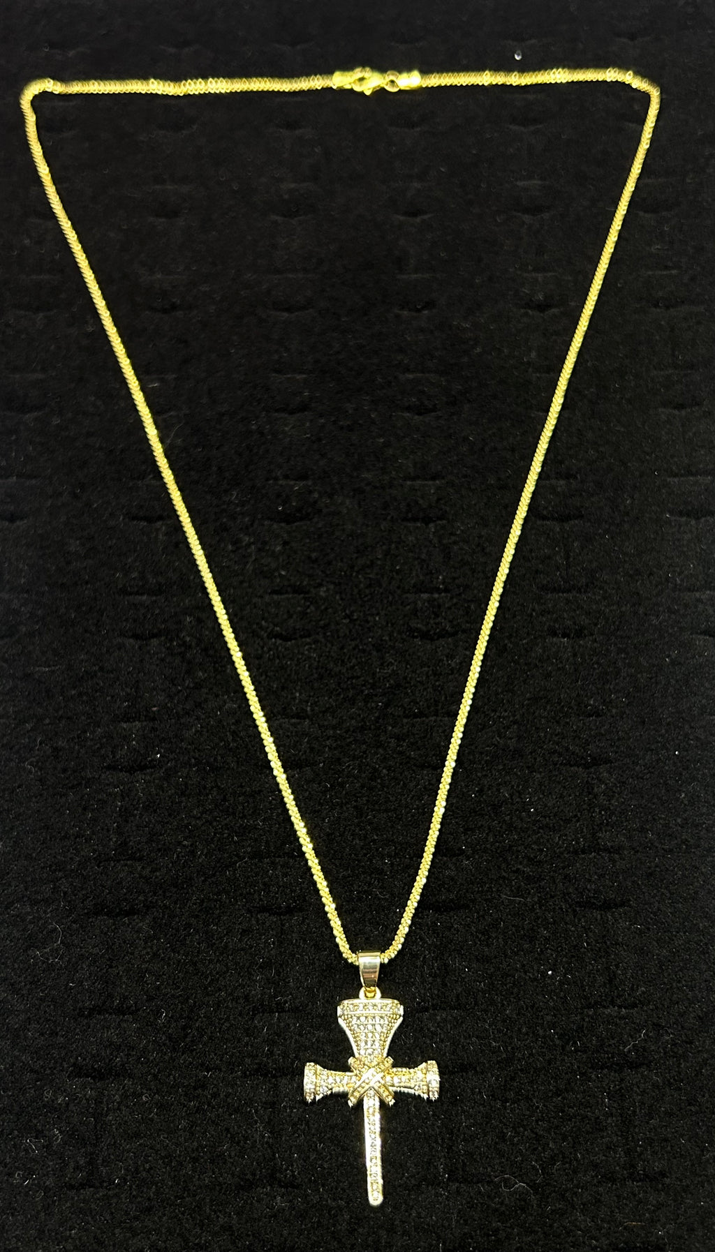 Three Nail Cross pendant