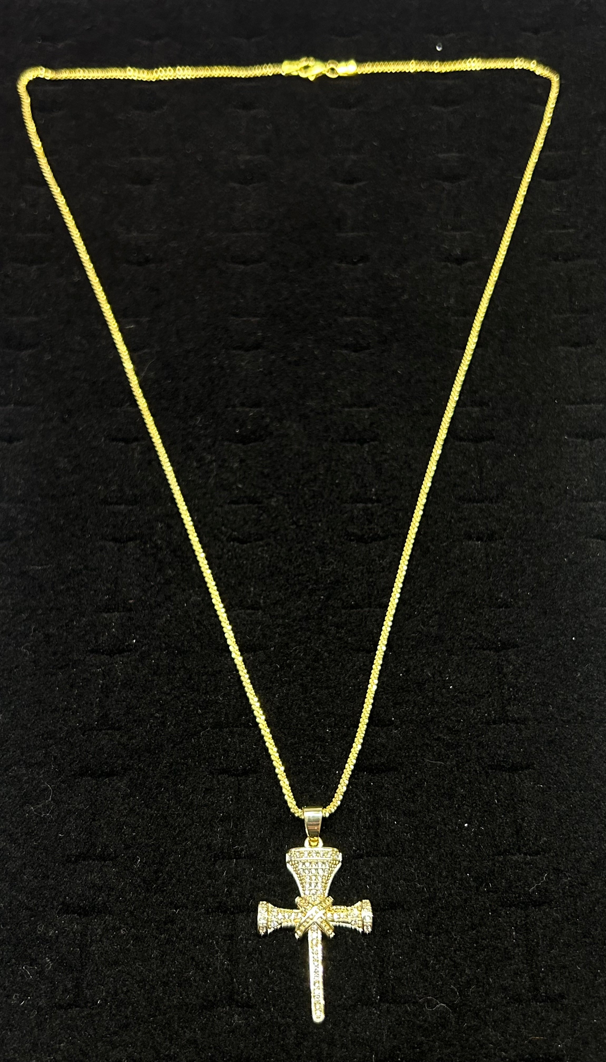 Three Nail Cross pendant