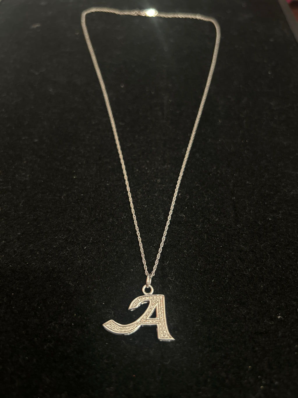 Letter A necklace