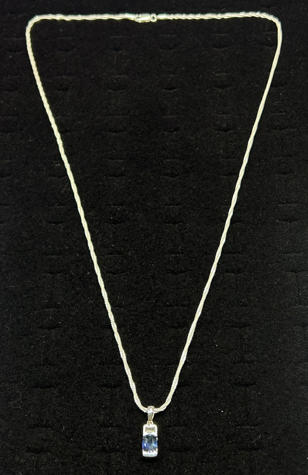 Blue Topaz unisex Drop  Pendant combo