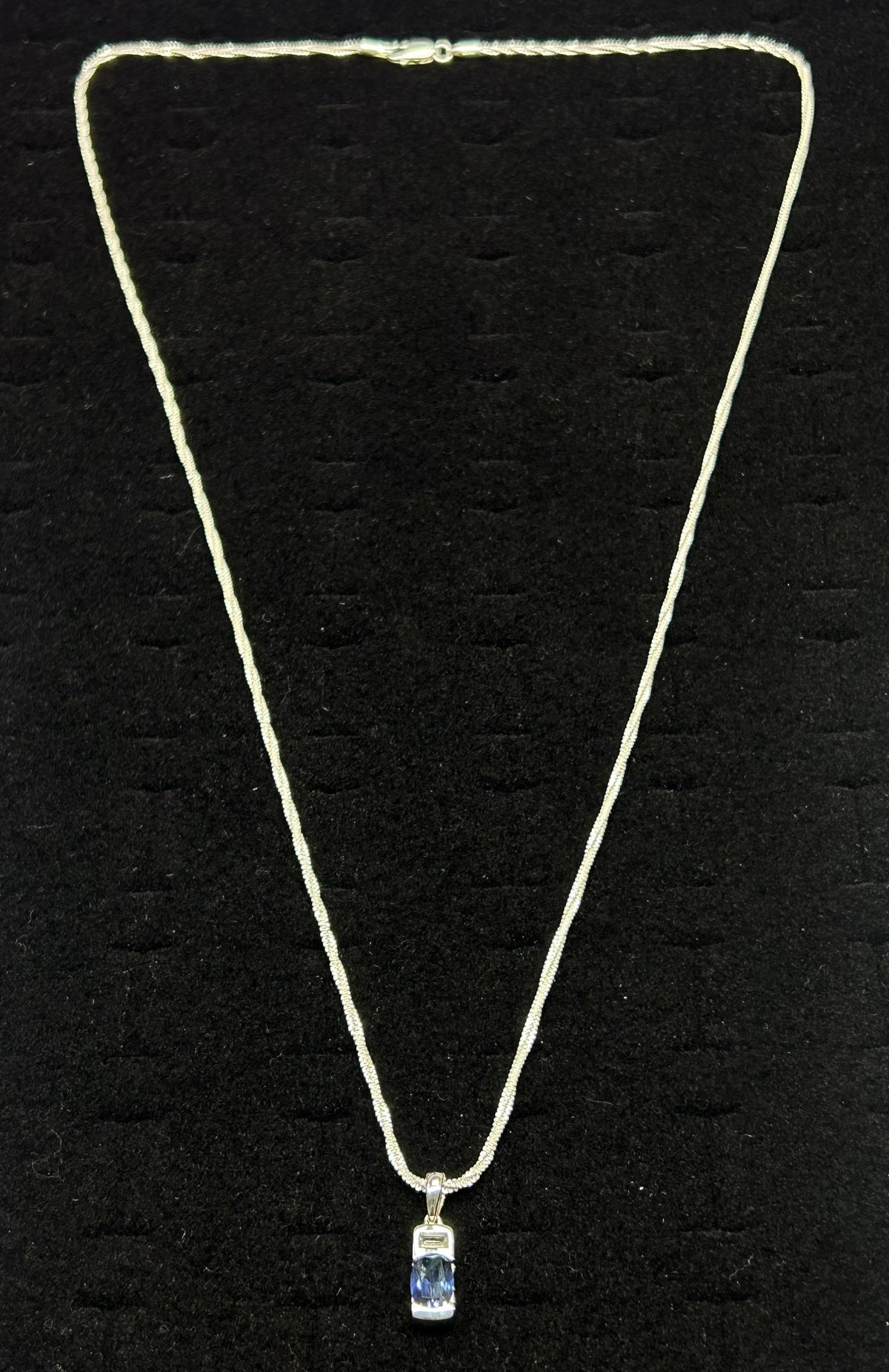 Blue Topaz unisex Drop  Pendant combo