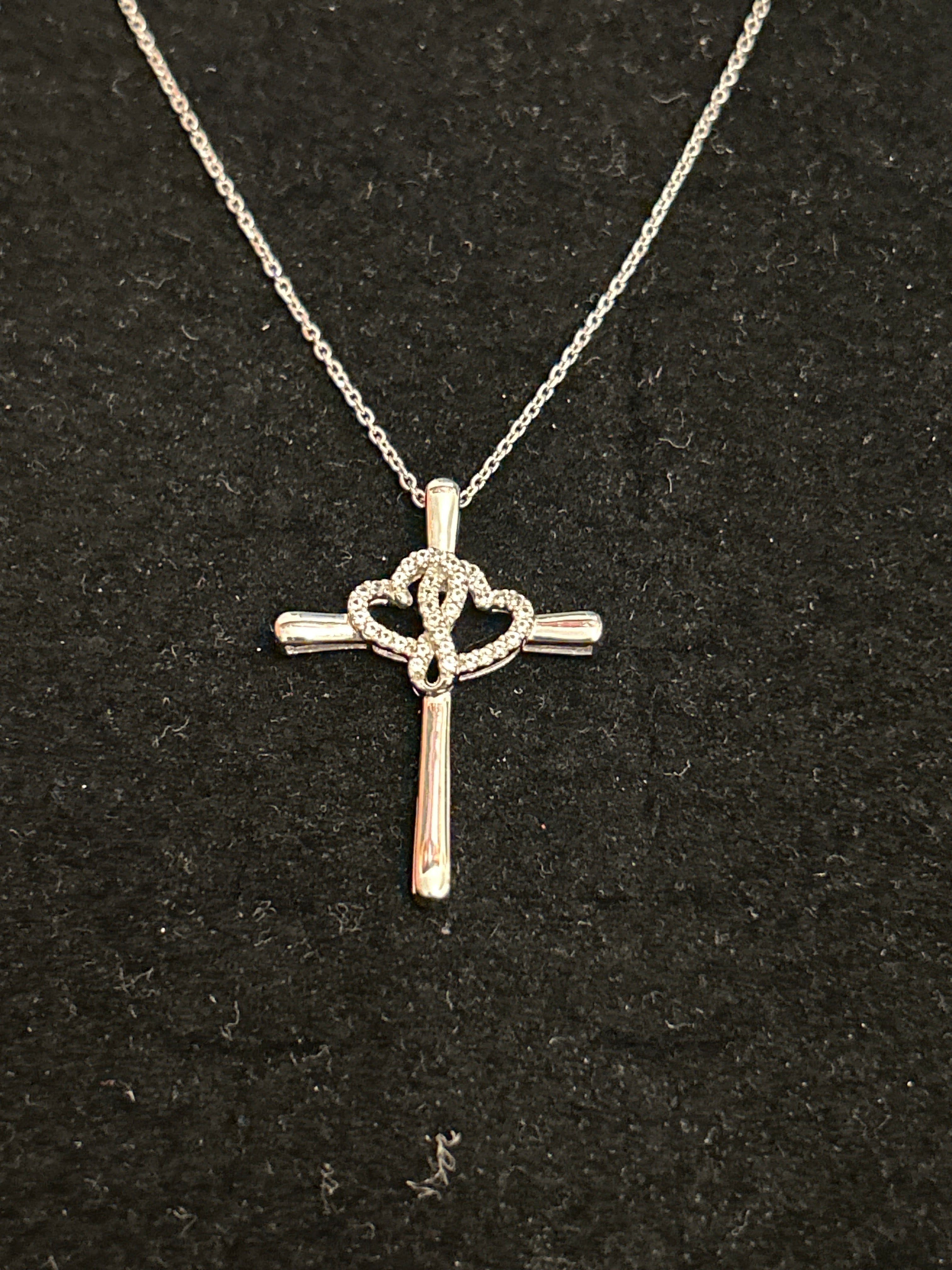 Hearts Cross Necklace