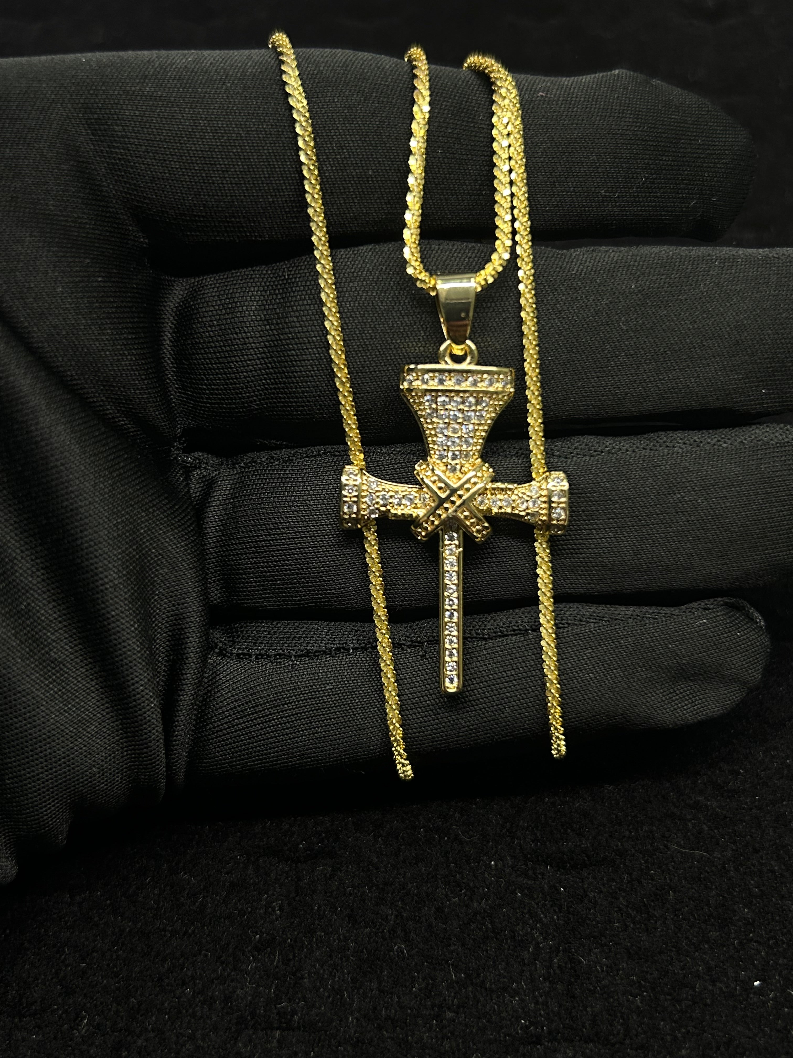 Three Nail Cross pendant