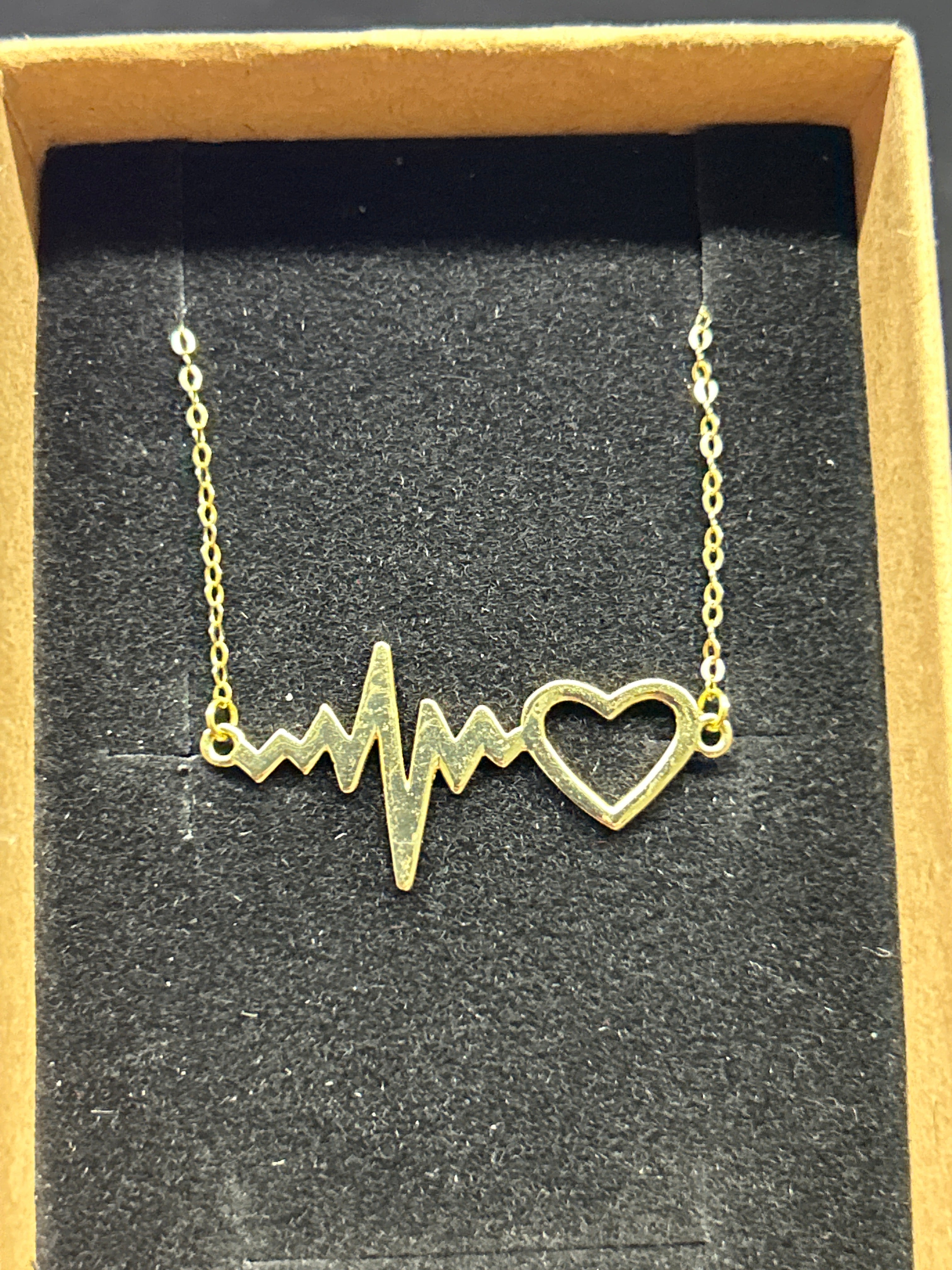 18k Heart Beat Pendant