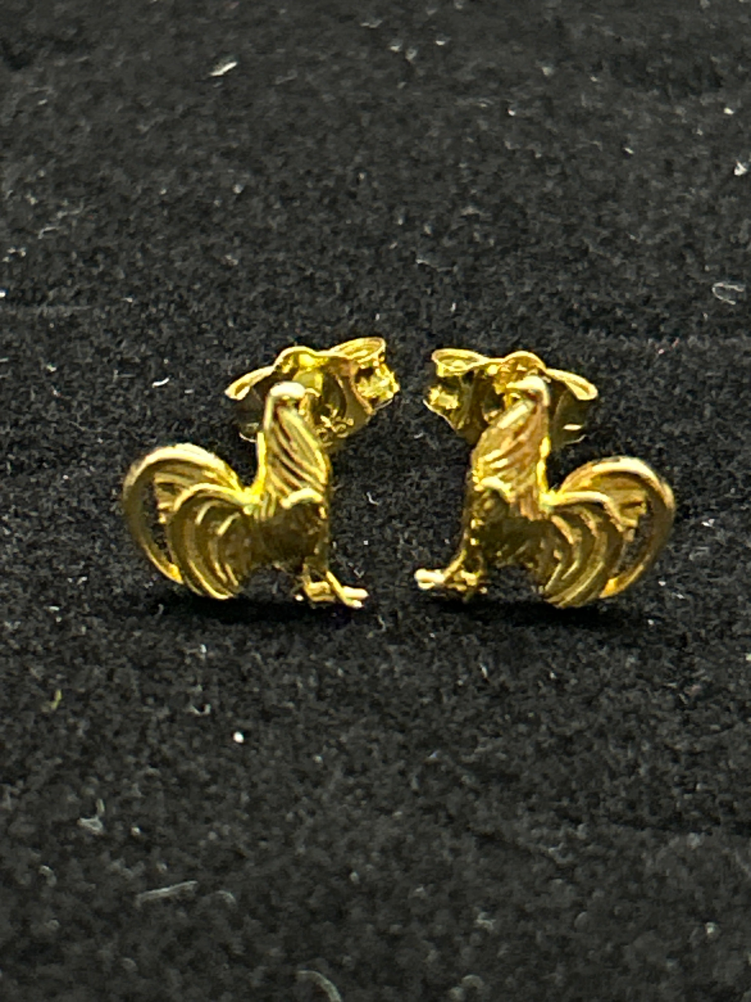 Rooster Stud Earrings