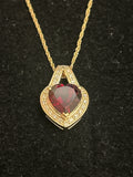 Ruby Heart Necklace
