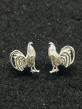 925 Rooster Stud Earrings