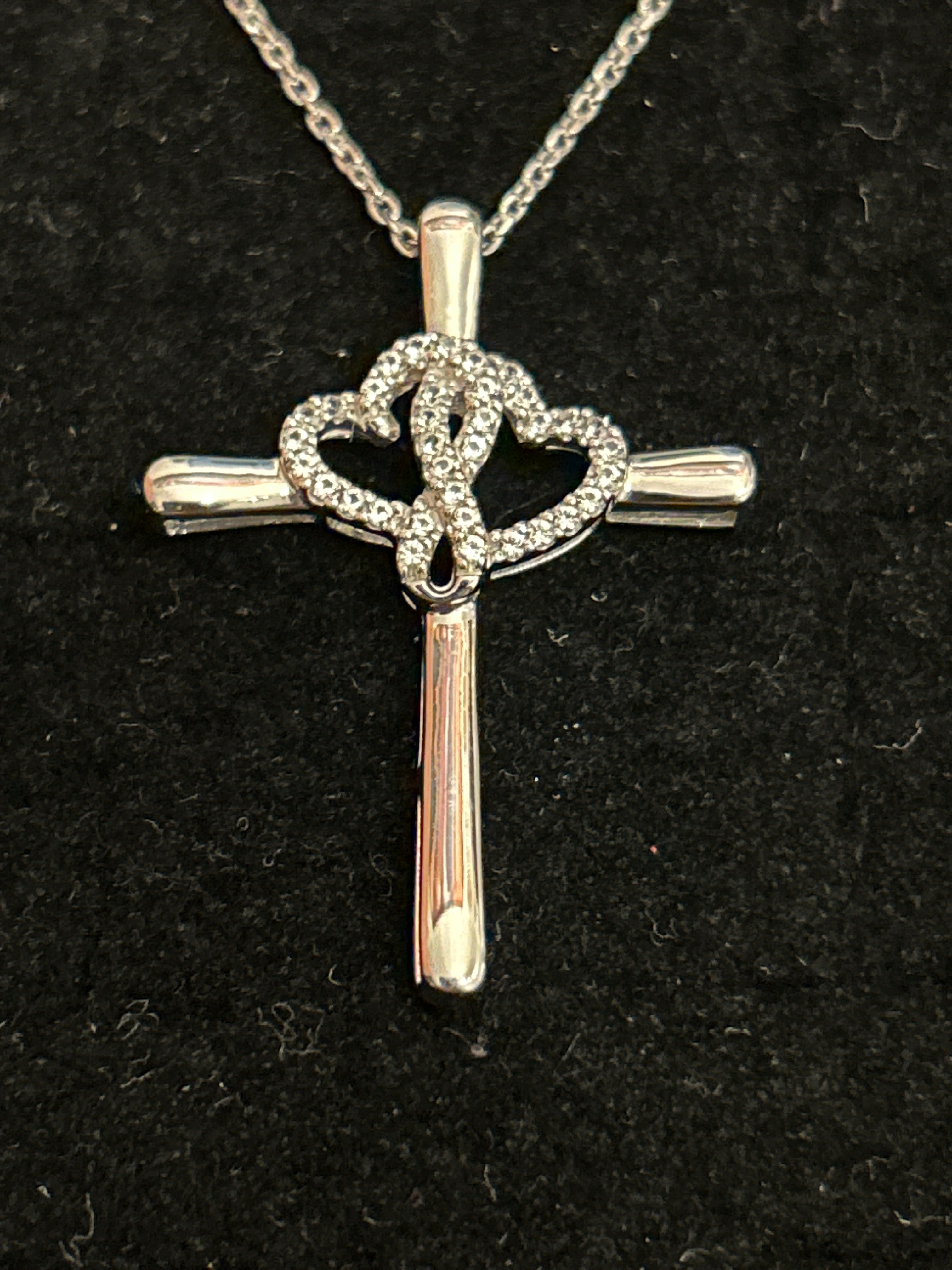 Hearts Cross Necklace