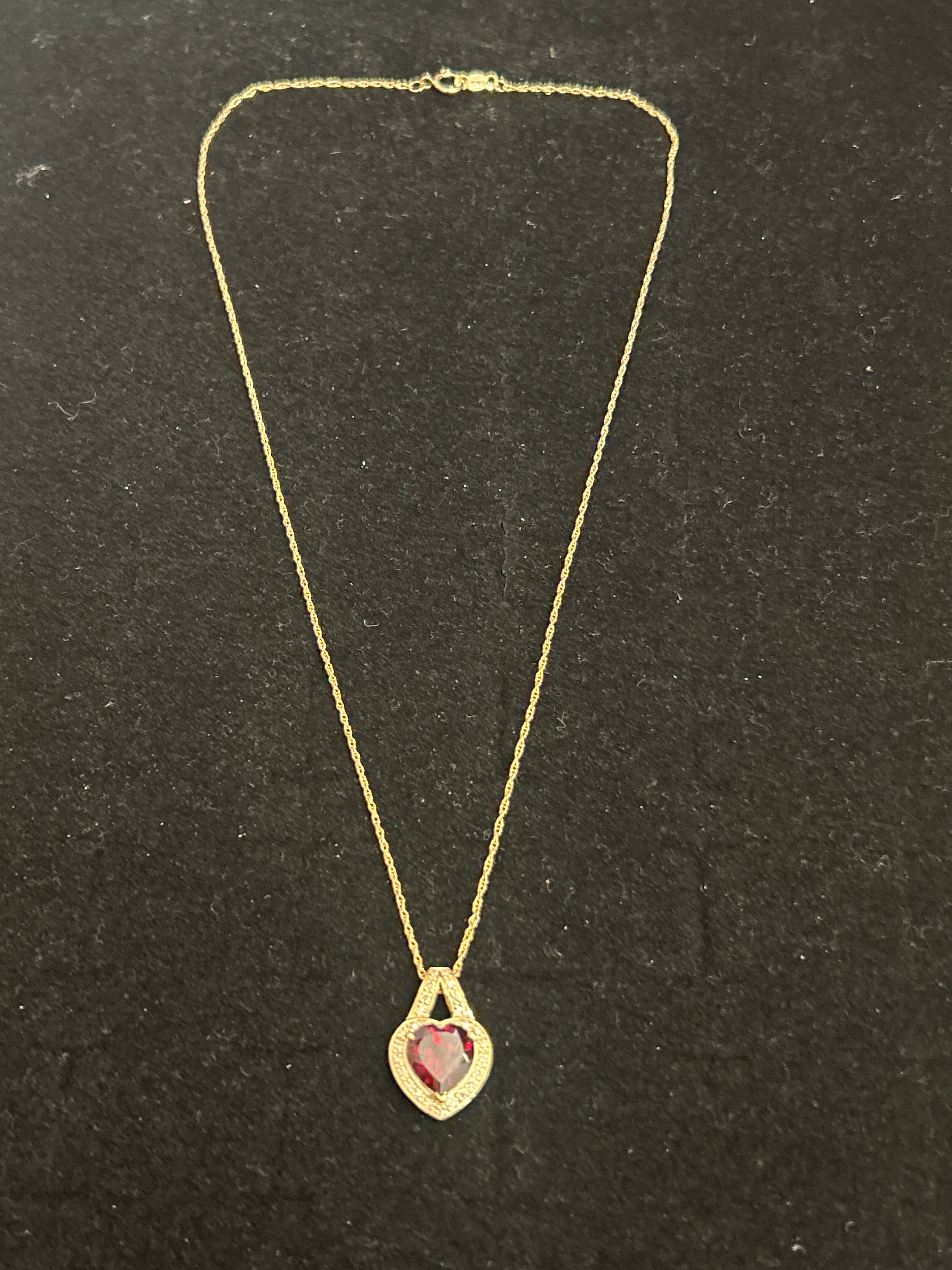 Ruby Heart Necklace