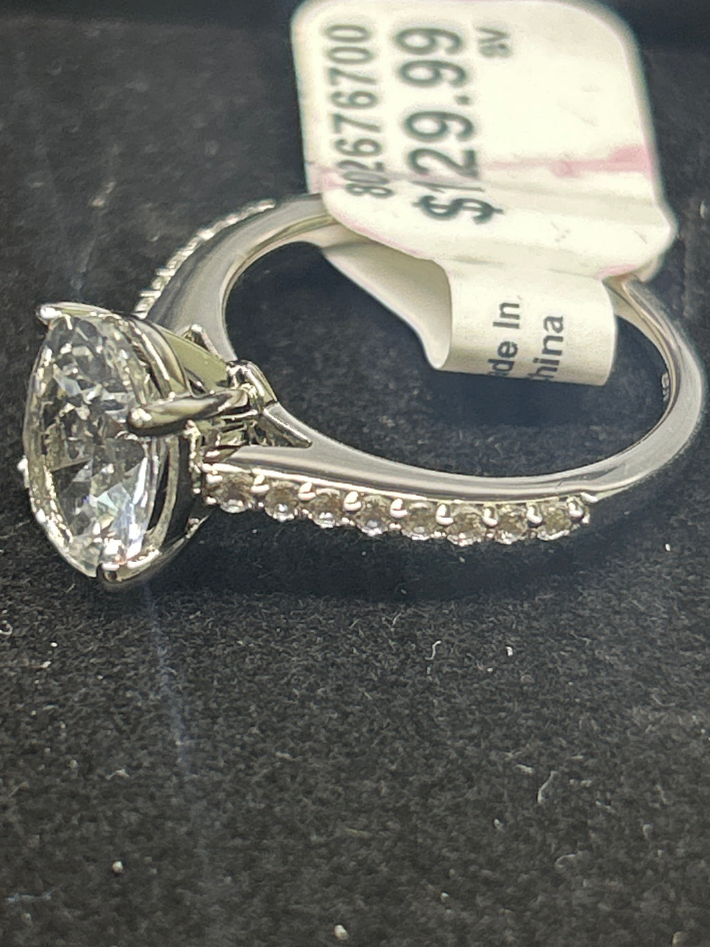 Silver Engagement Ring