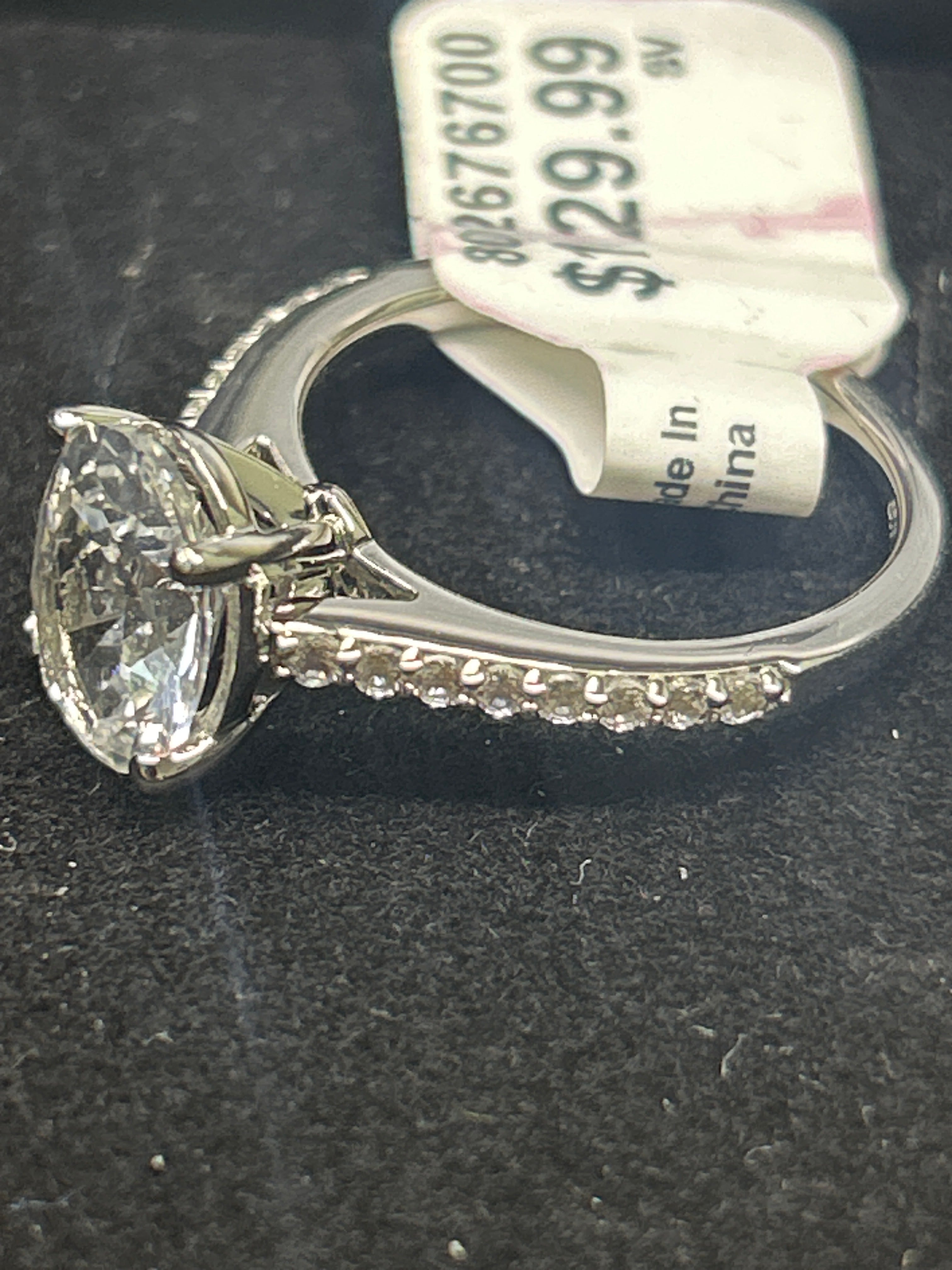 Silver Engagement Ring