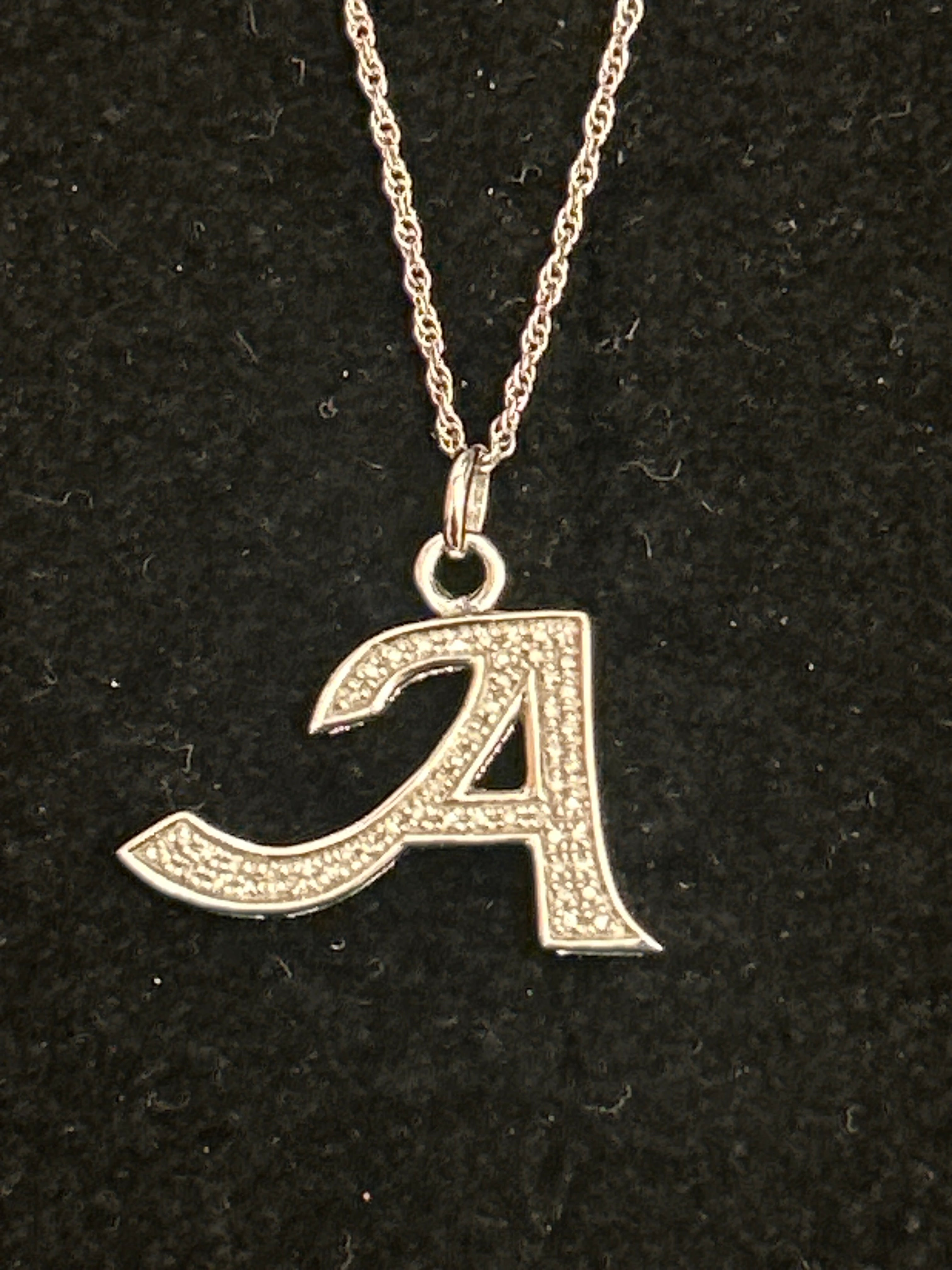 Letter A necklace