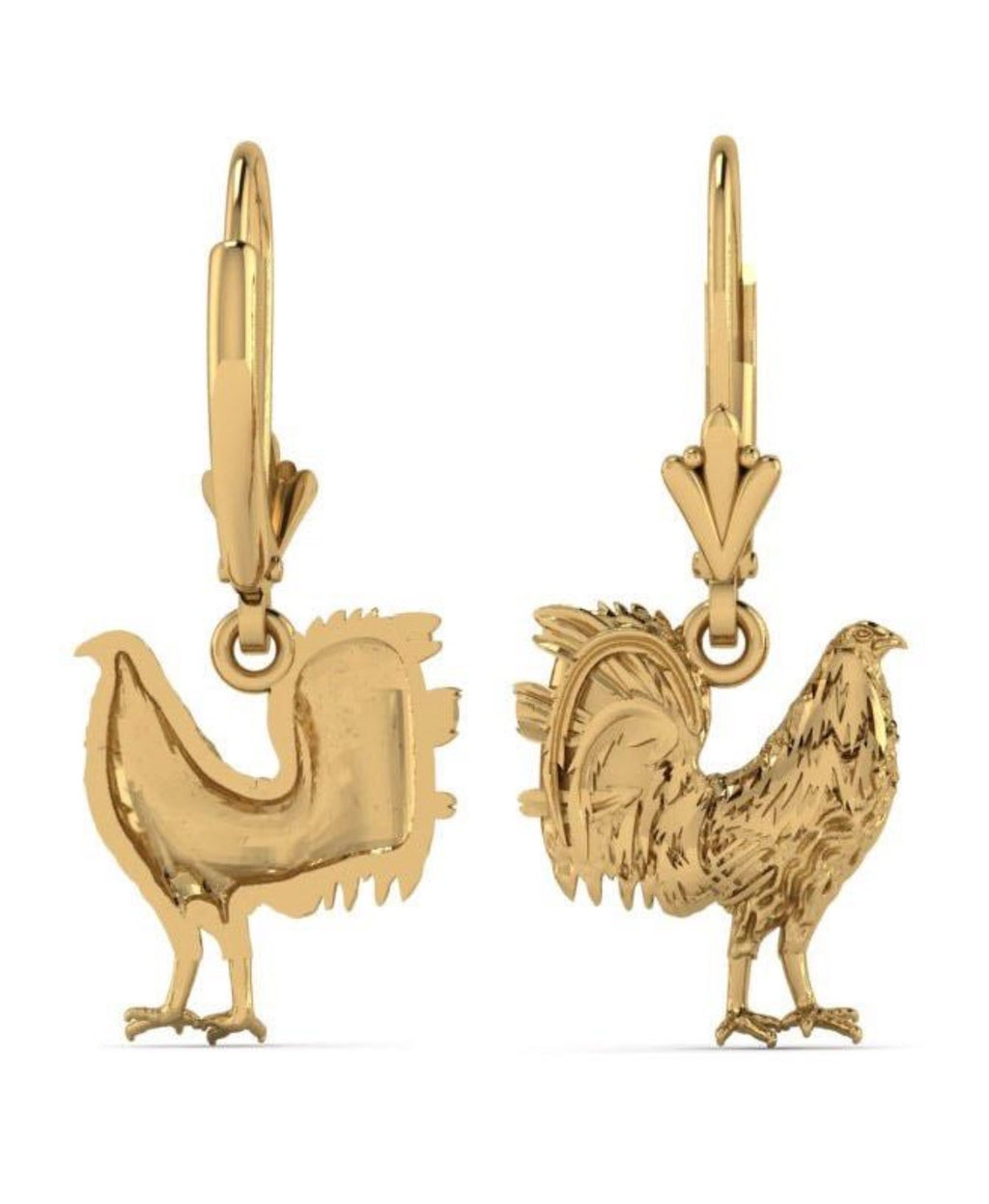 Rooster Earrings