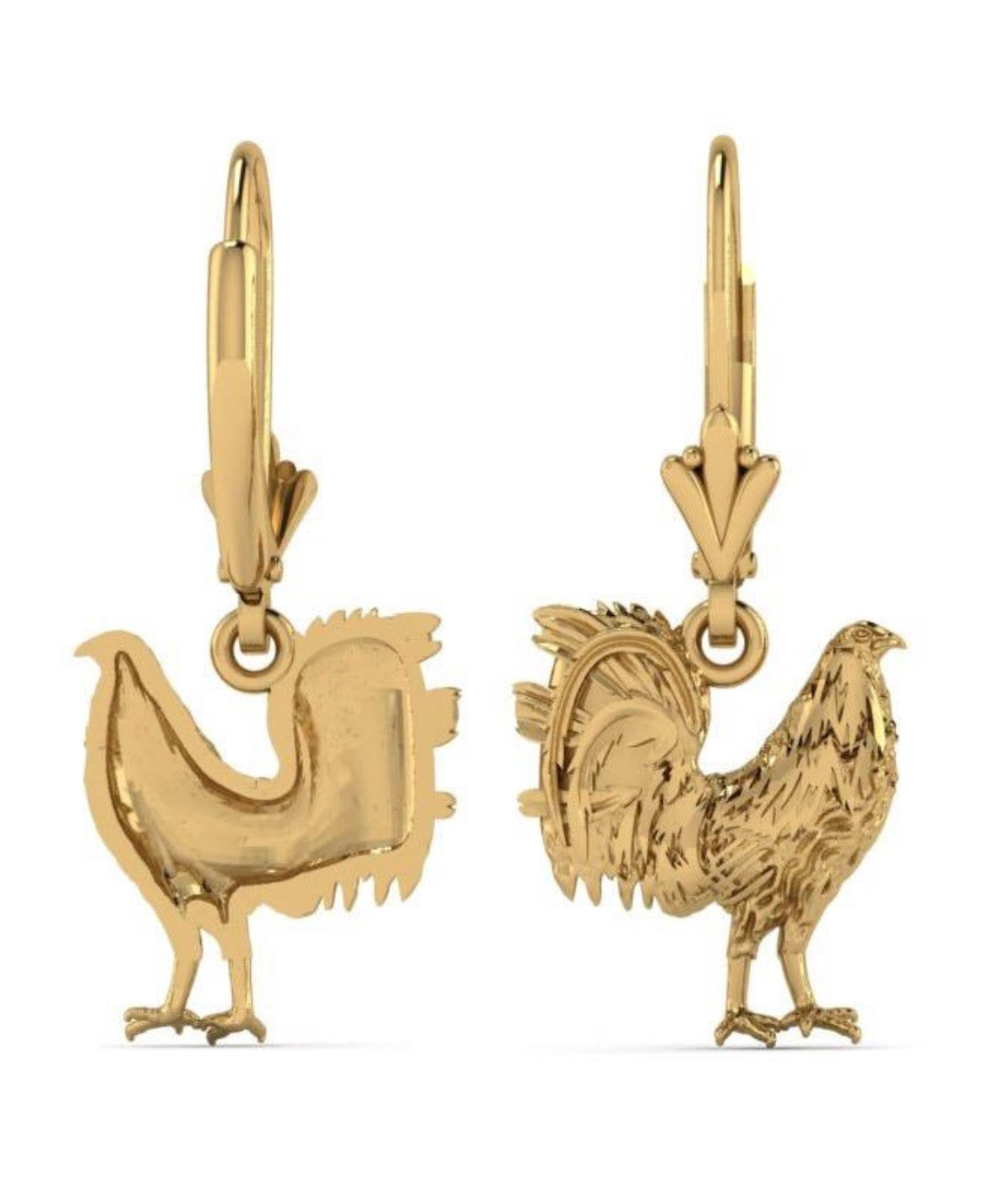 Rooster Earrings