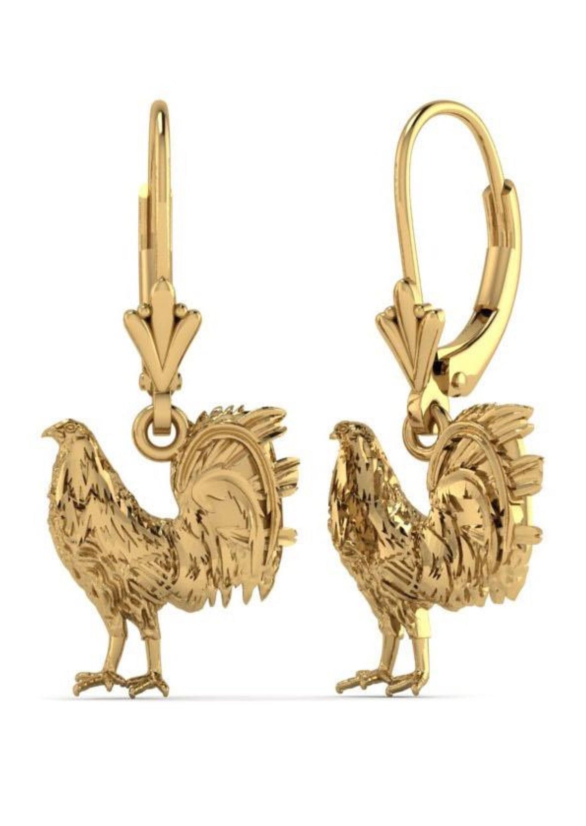 Rooster Earrings