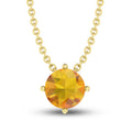 Citrine 10K YG Necklace