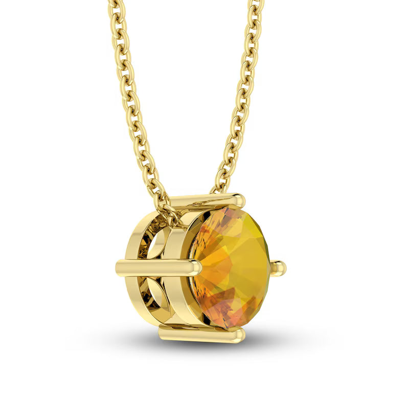 Citrine 10K YG Necklace