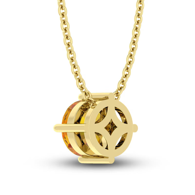 Citrine 10K YG Necklace